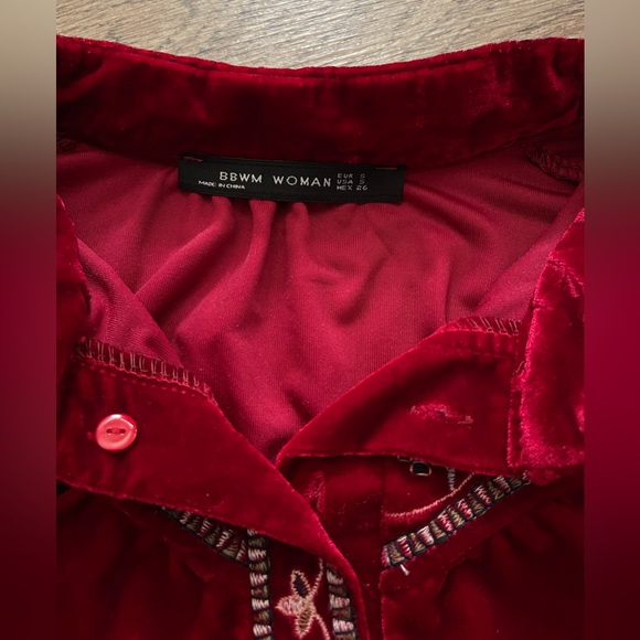 BBWM Woman Velvet Long Sleeve Blouse. - Picture 4 of 15